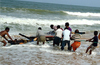 Udupi : Fishing boat capsizes near Malpe ; 1 dead, 9 swim ashore safely
